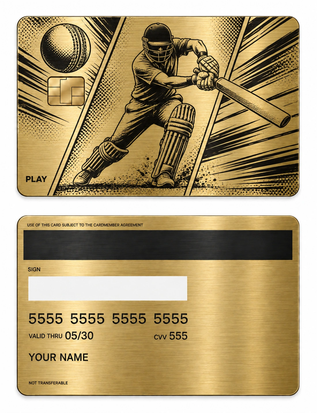 Cover Drive Comics metal card