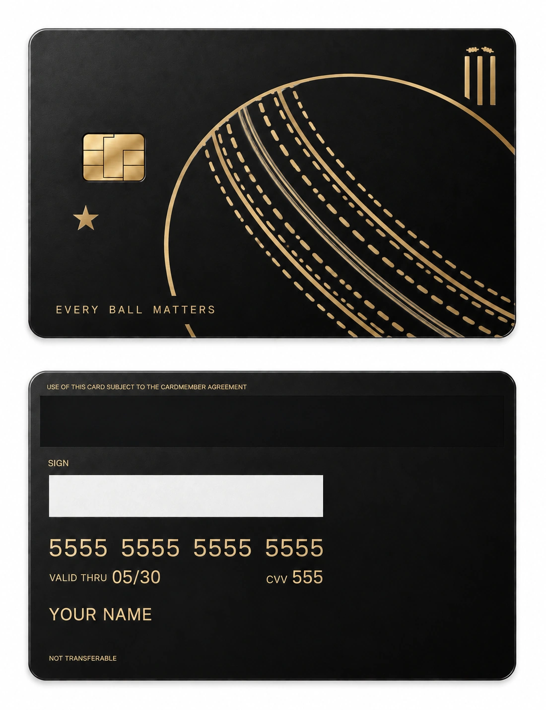 Seam Studies metal card