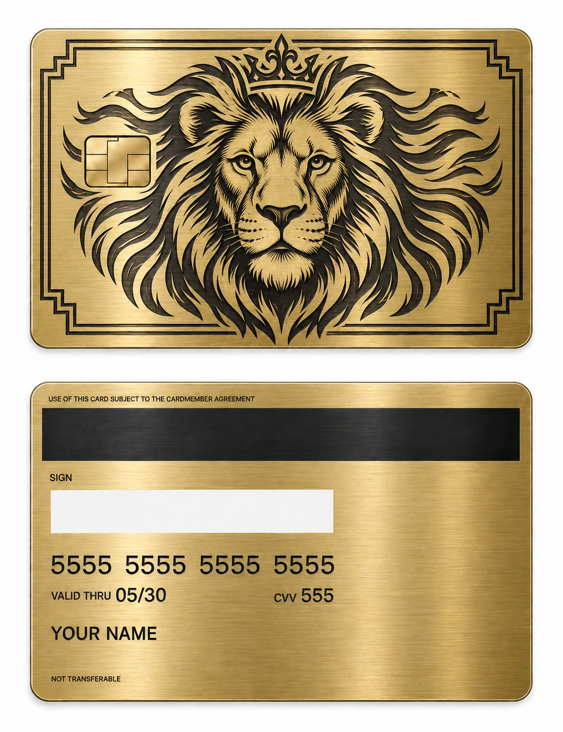Sovereign Lion metal card