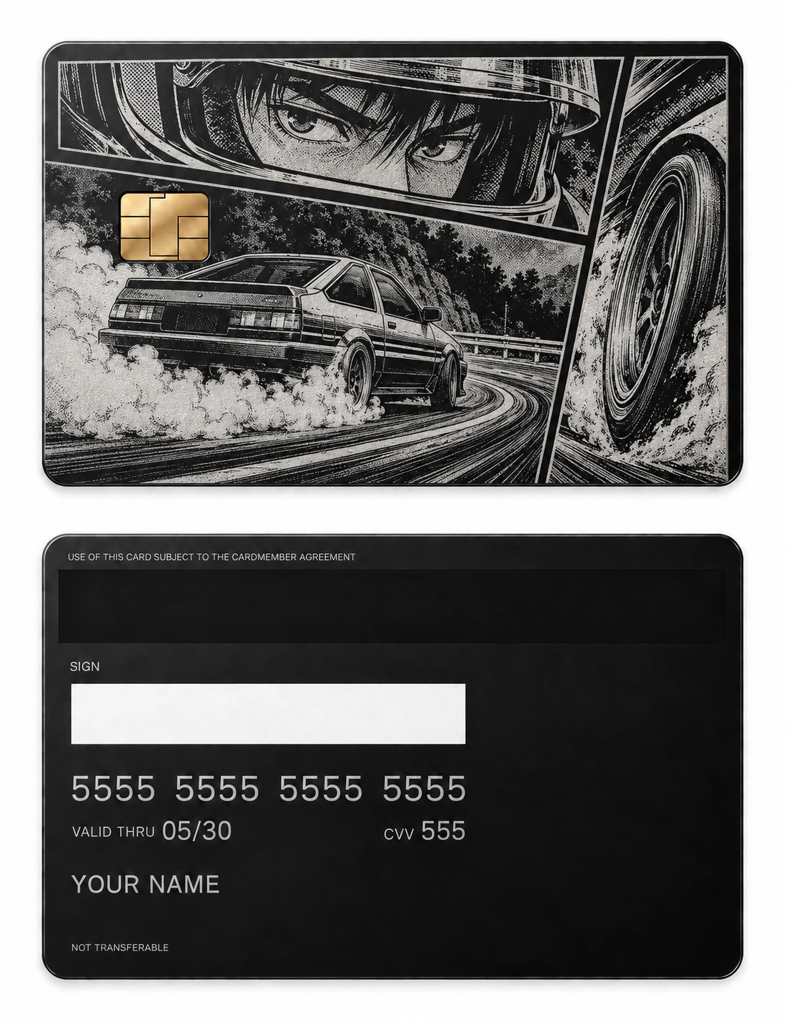 Drift Triptych metal card
