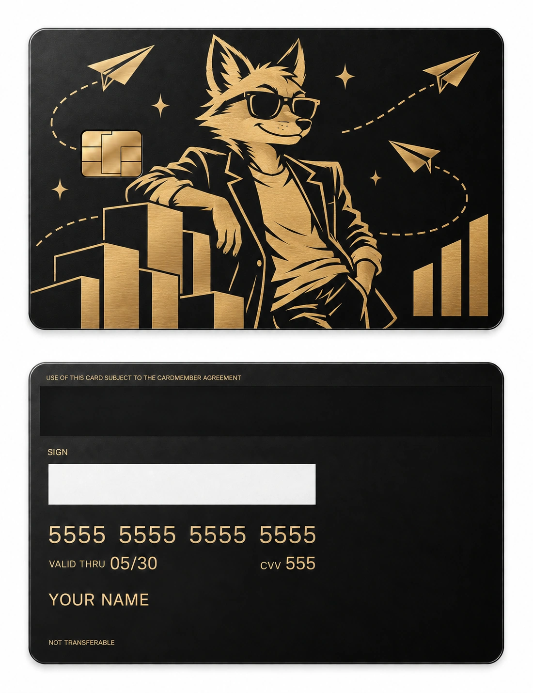 Fox Founder metal card
