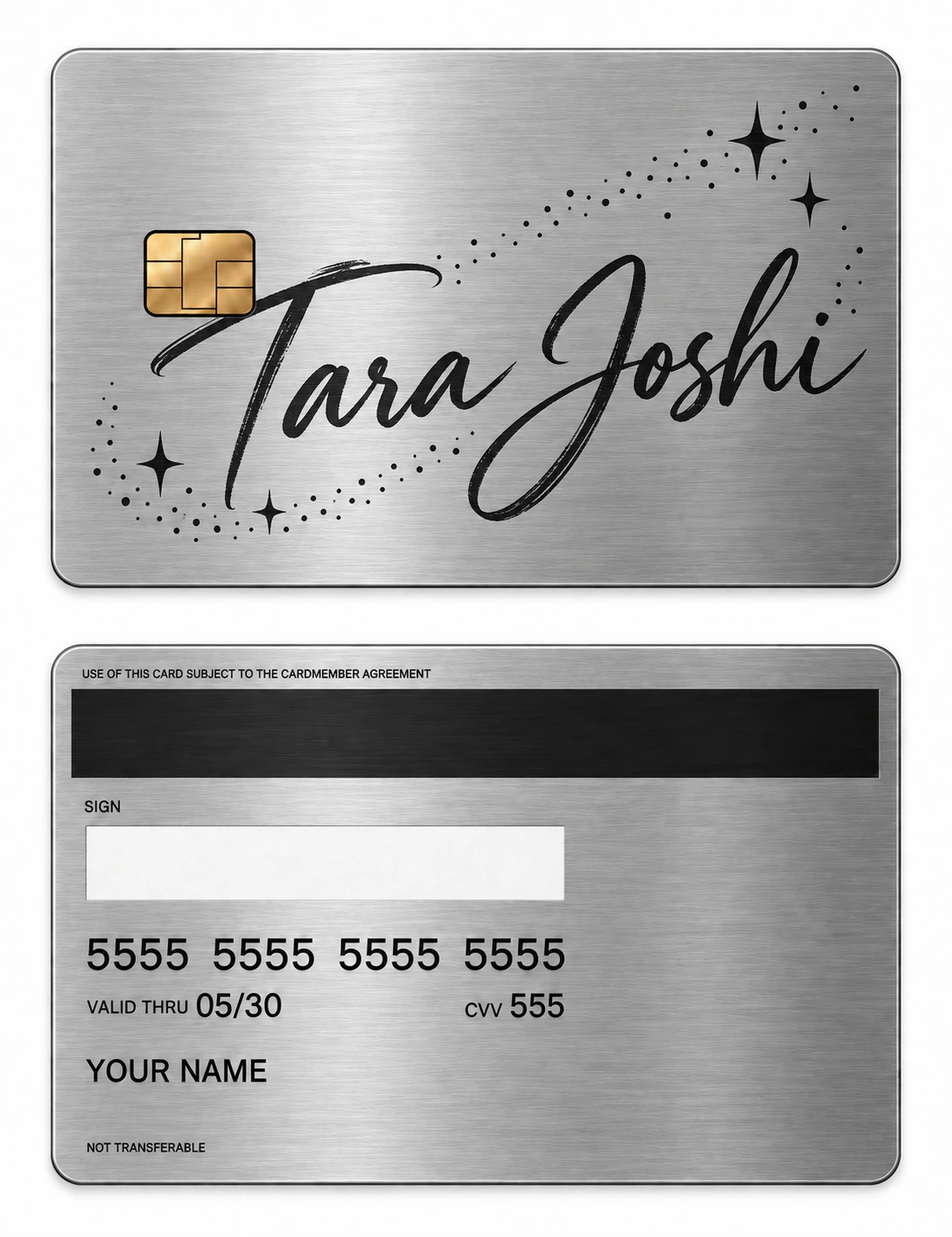 Tara Starlit Signature metal card