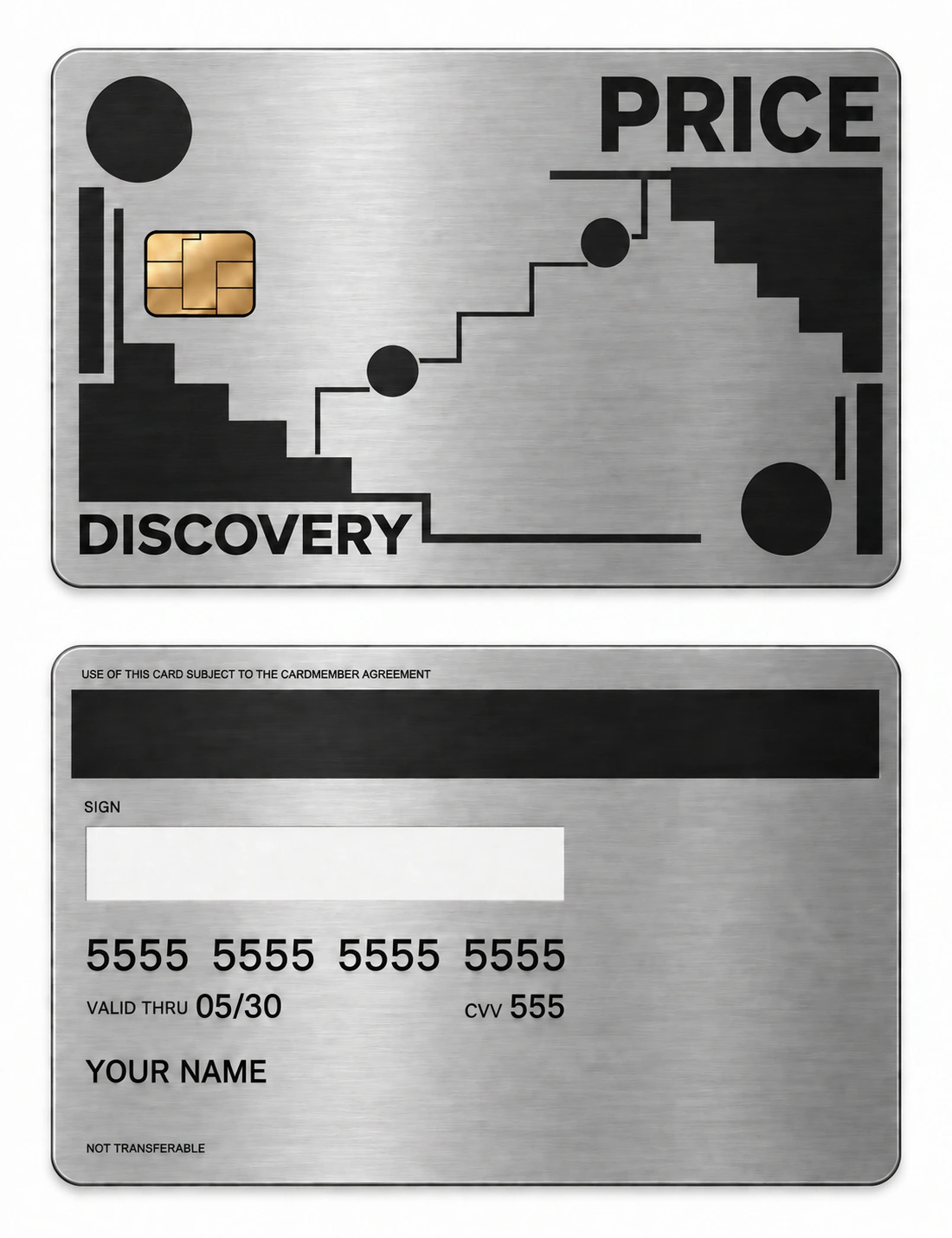 Price Discovery metal card