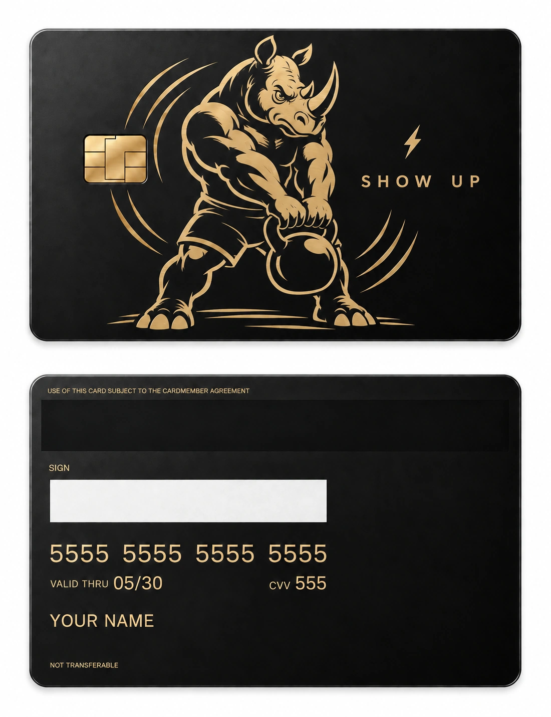 Iron Rhino metal card
