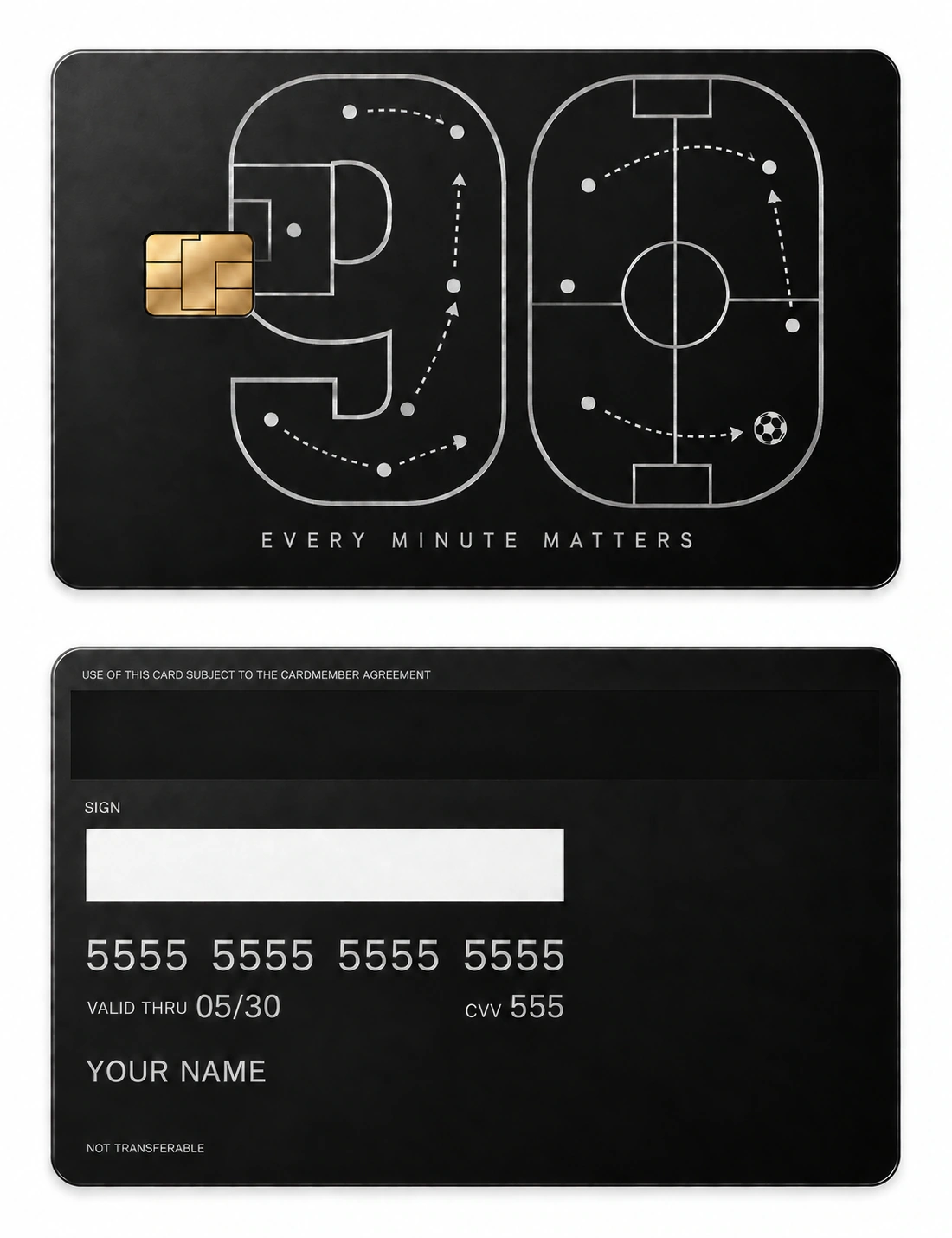 Ninety Minutes metal card