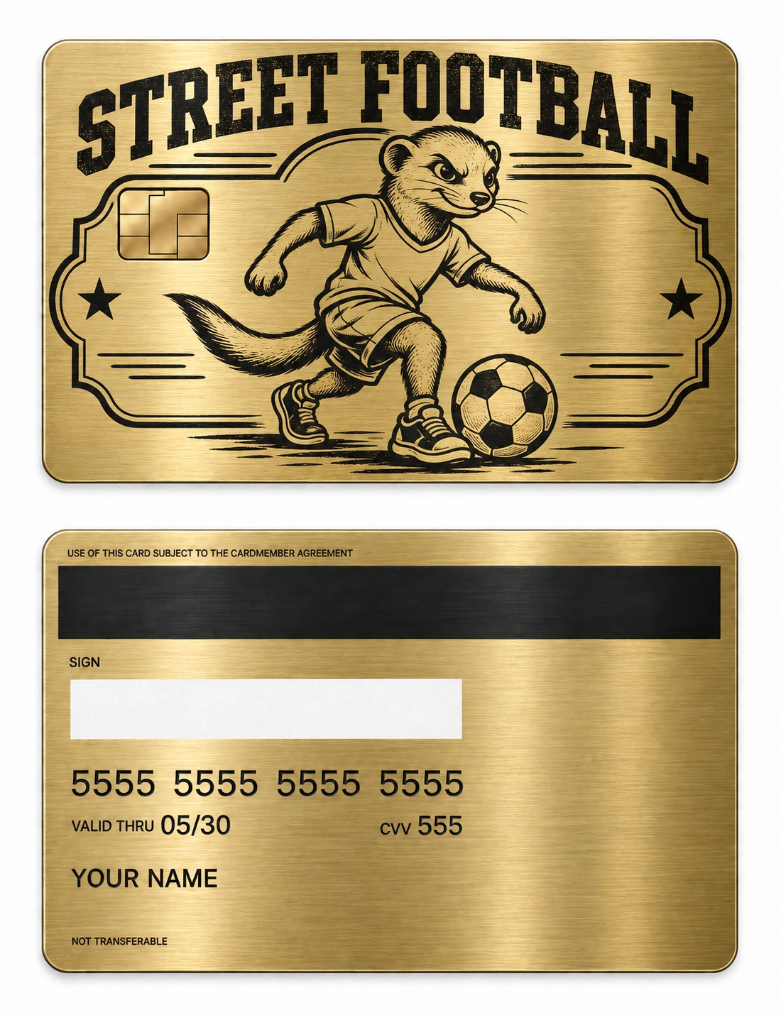 Street Football Club metal card