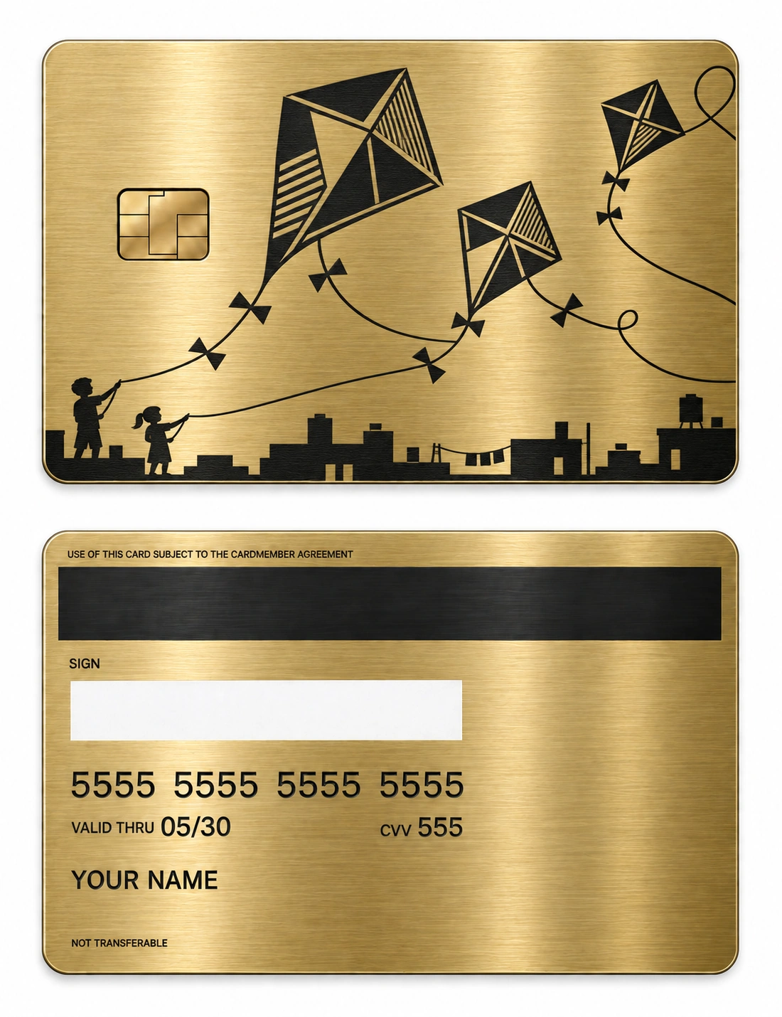 Kite Season metal card