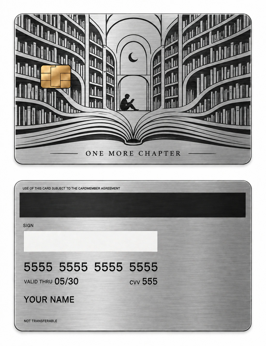 The Reading Room metal card