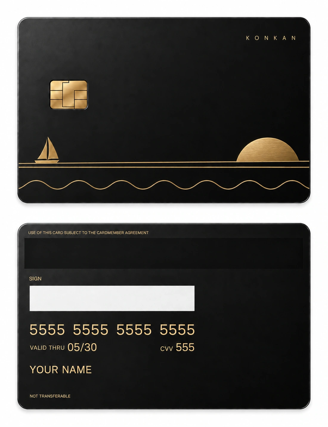 Konkan Silence metal card
