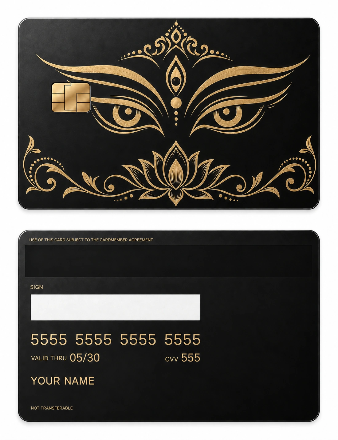 Shakti Gaze metal card