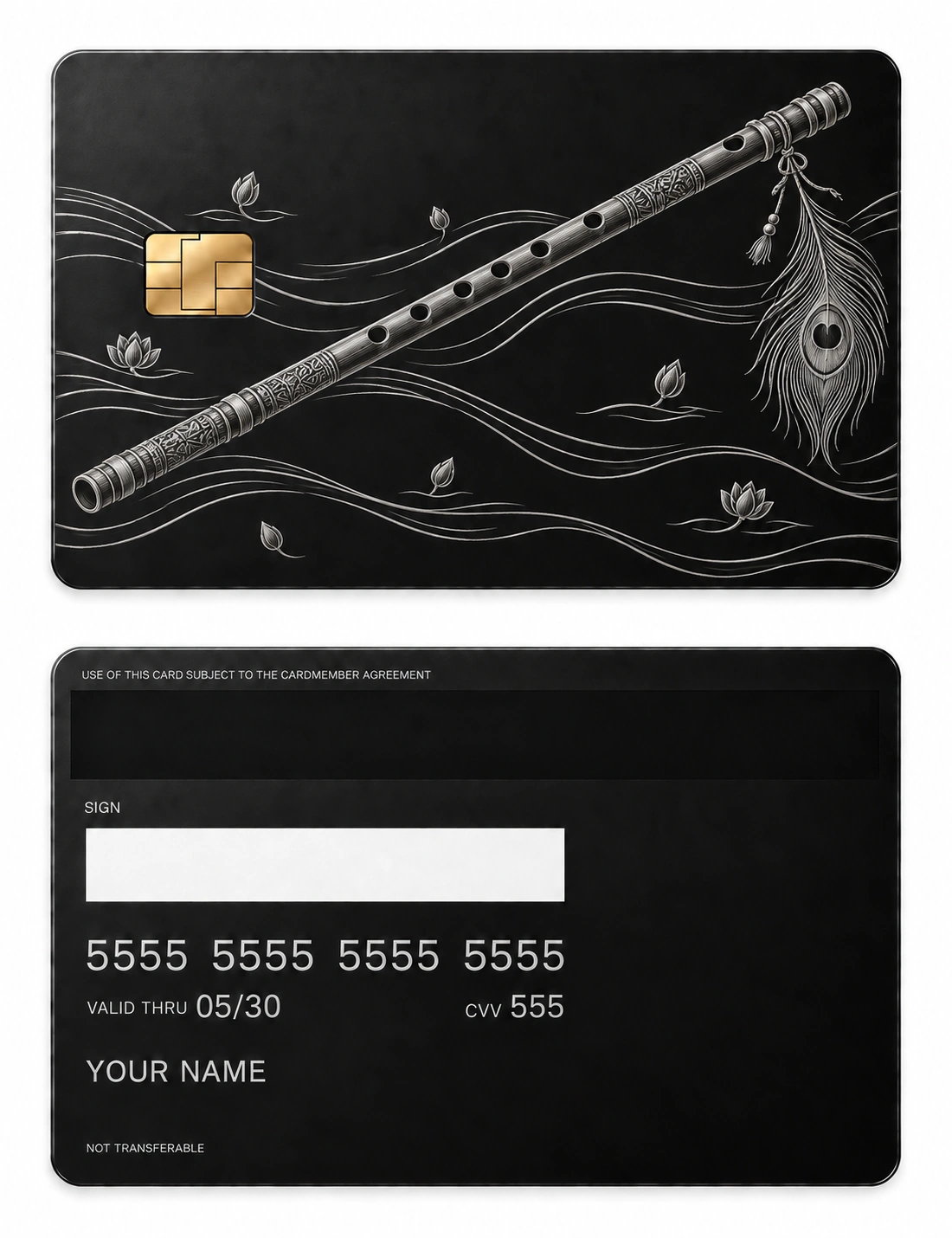 Bansuri River metal card