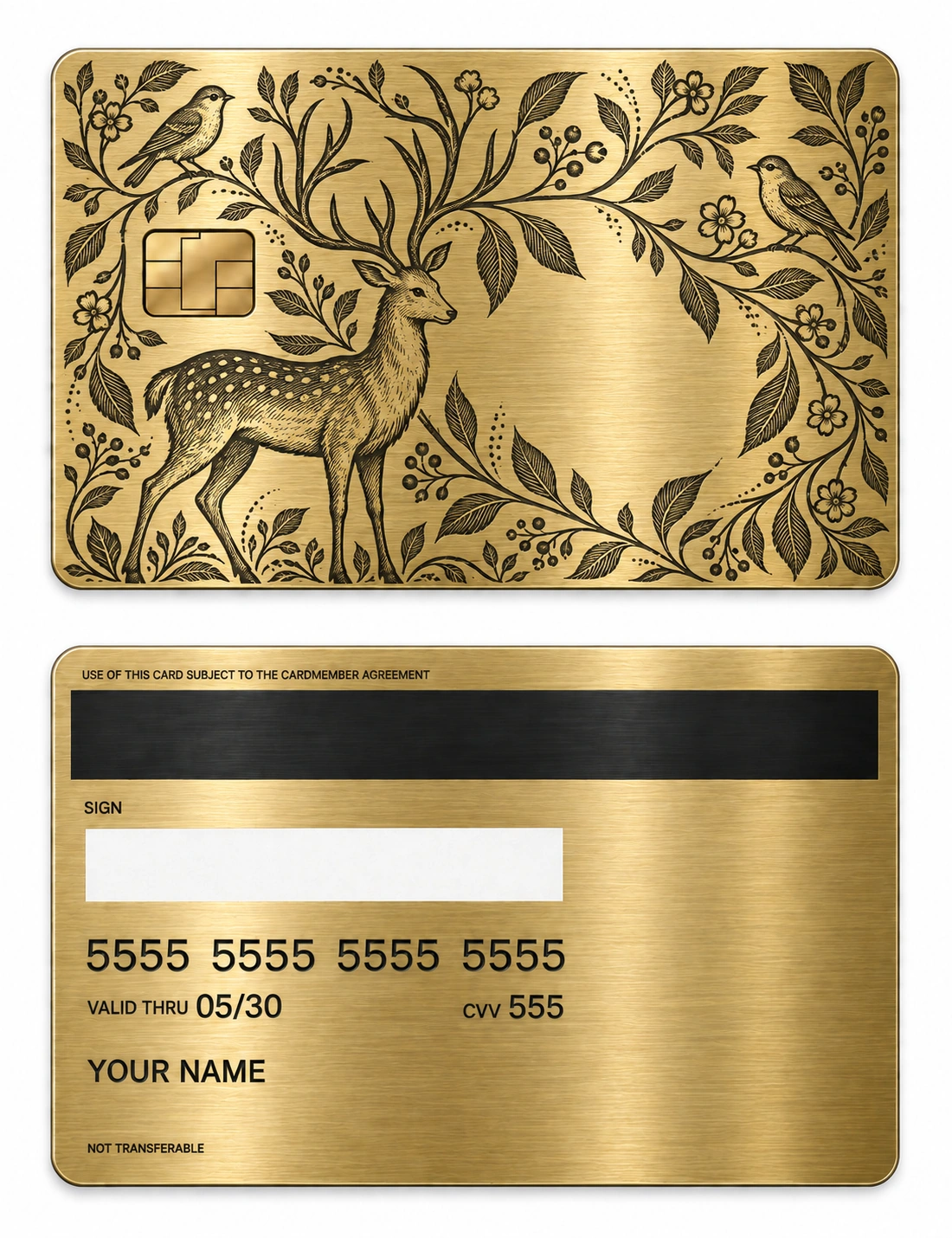 Forest of Stories metal card