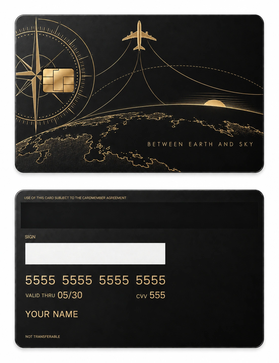 Between Earth and Sky metal card
