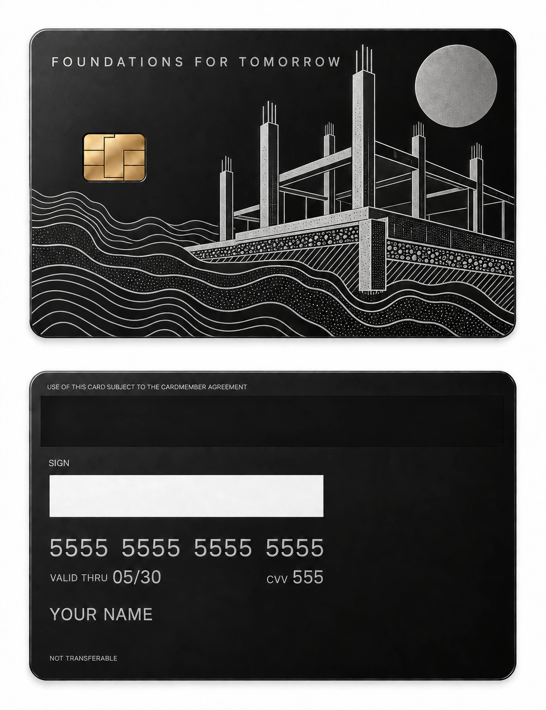 Foundations for Tomorrow metal card