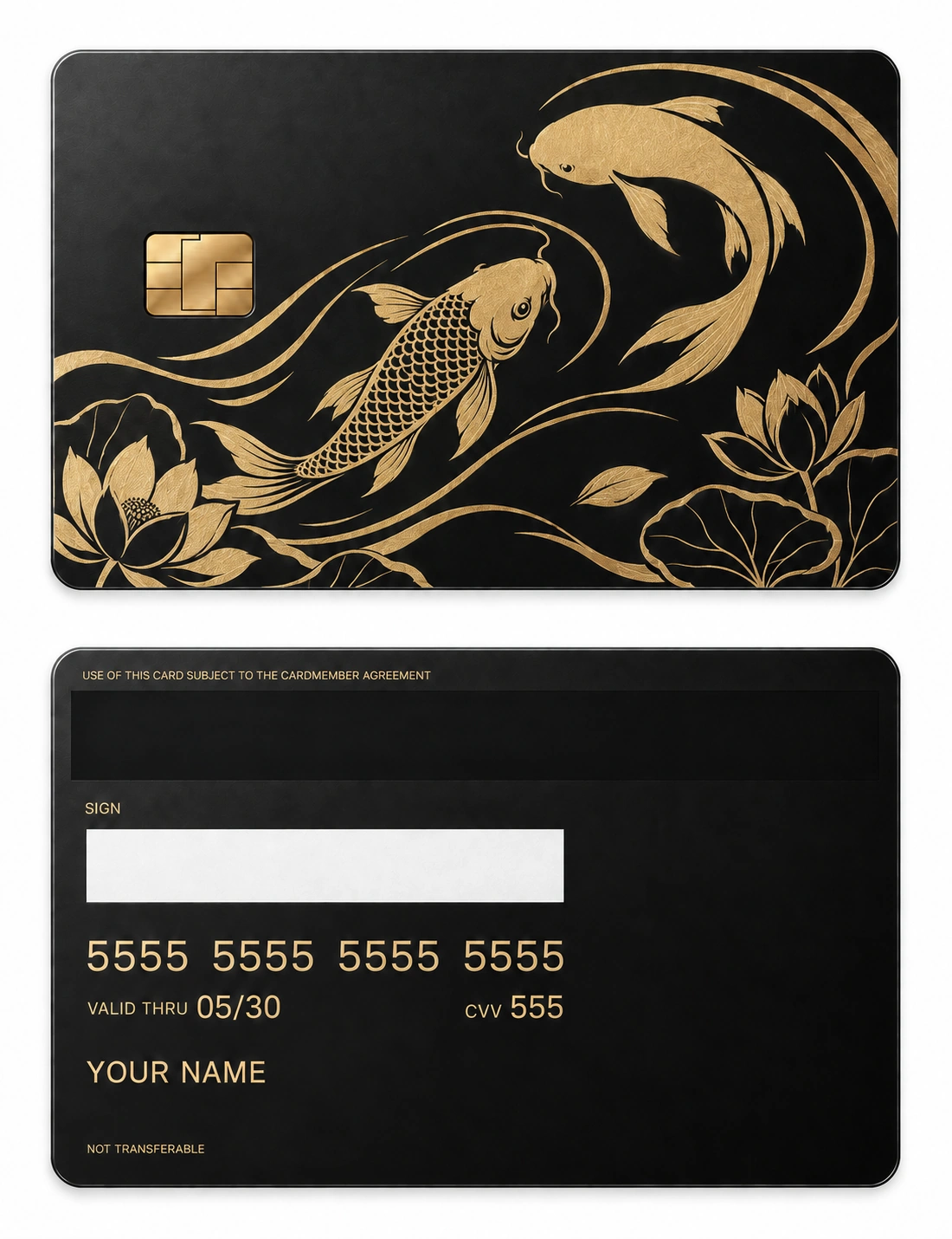 Current Of Calm metal card