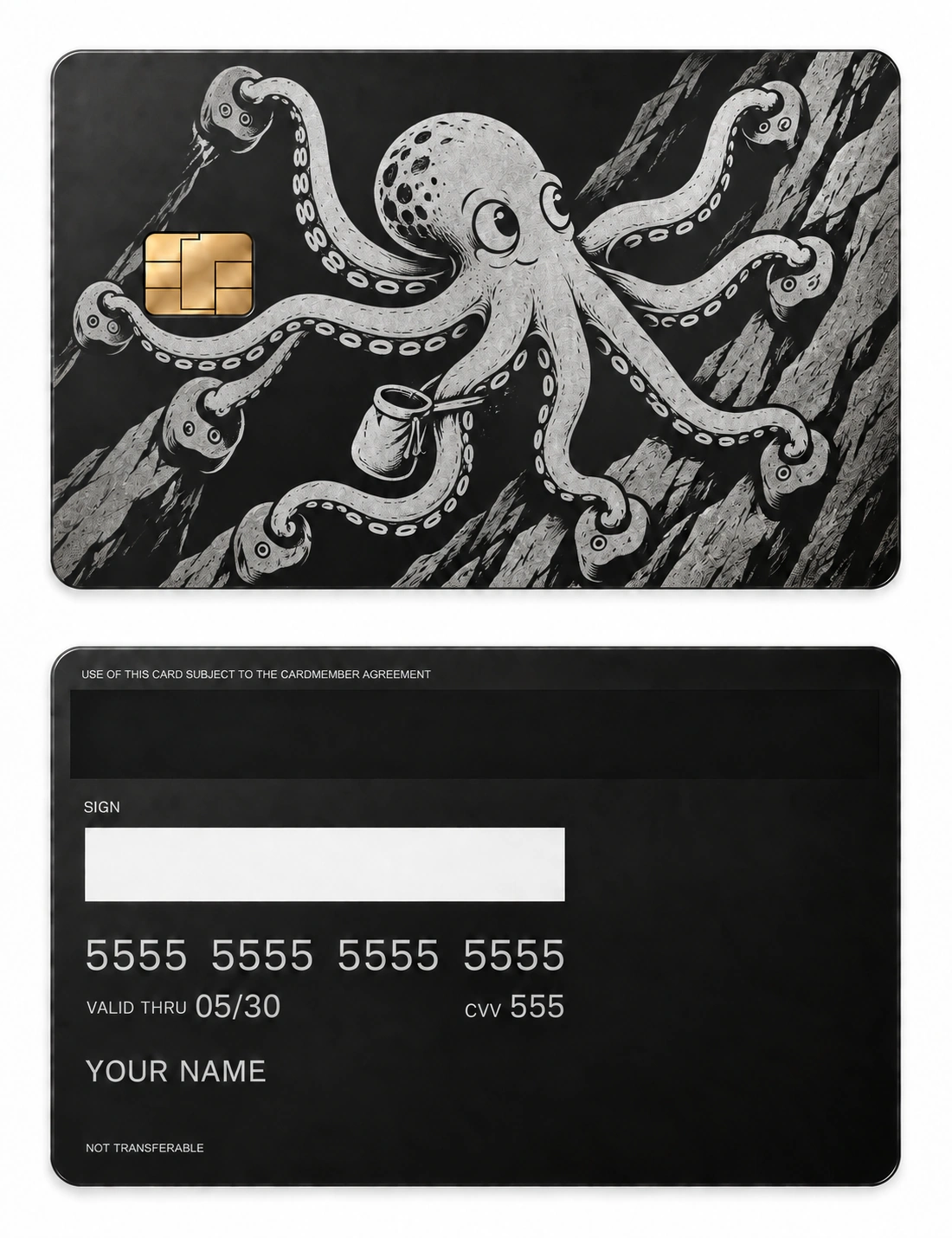 Eight Arm Ascent metal card