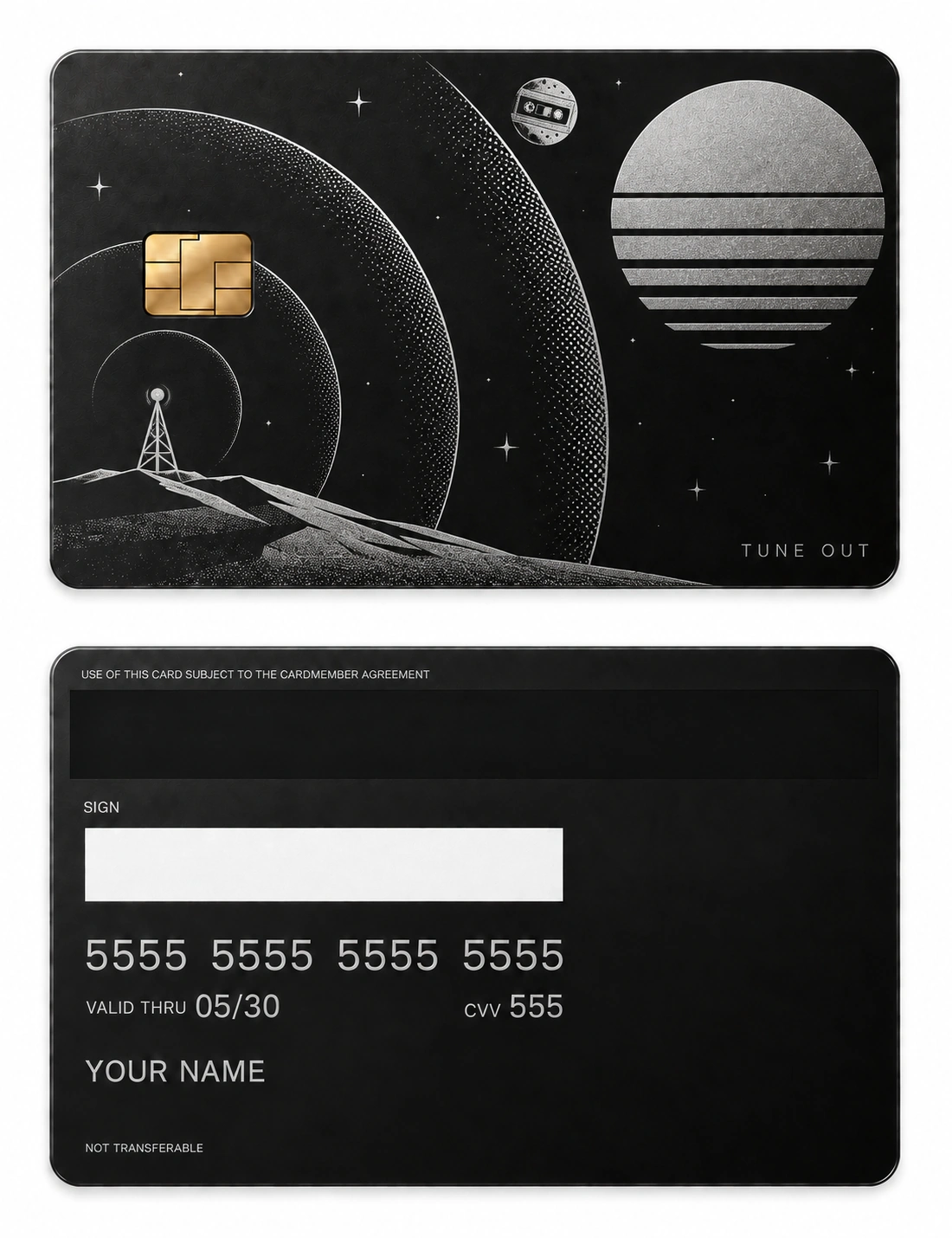 Desert Signal metal card