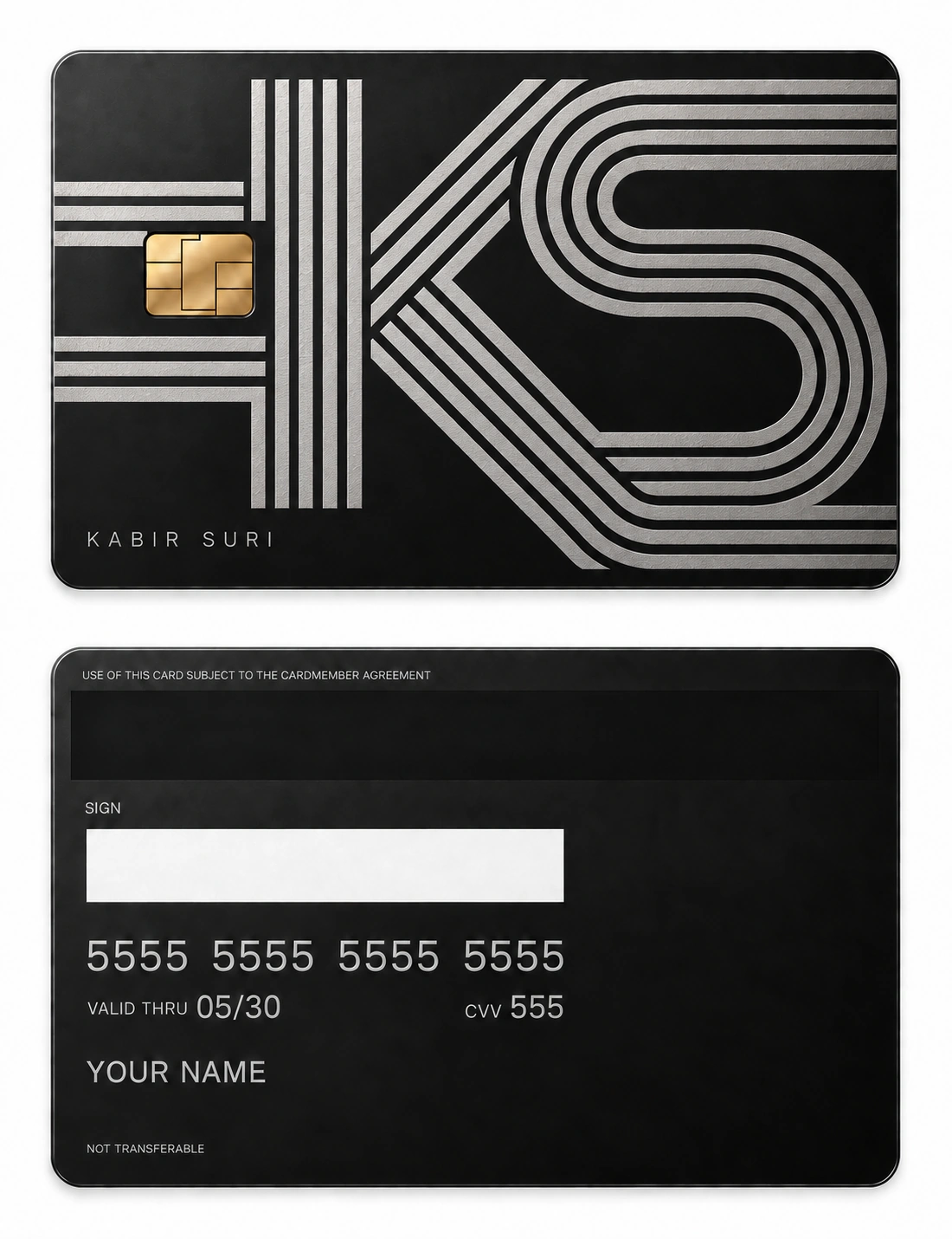 KS Optical Cipher metal card