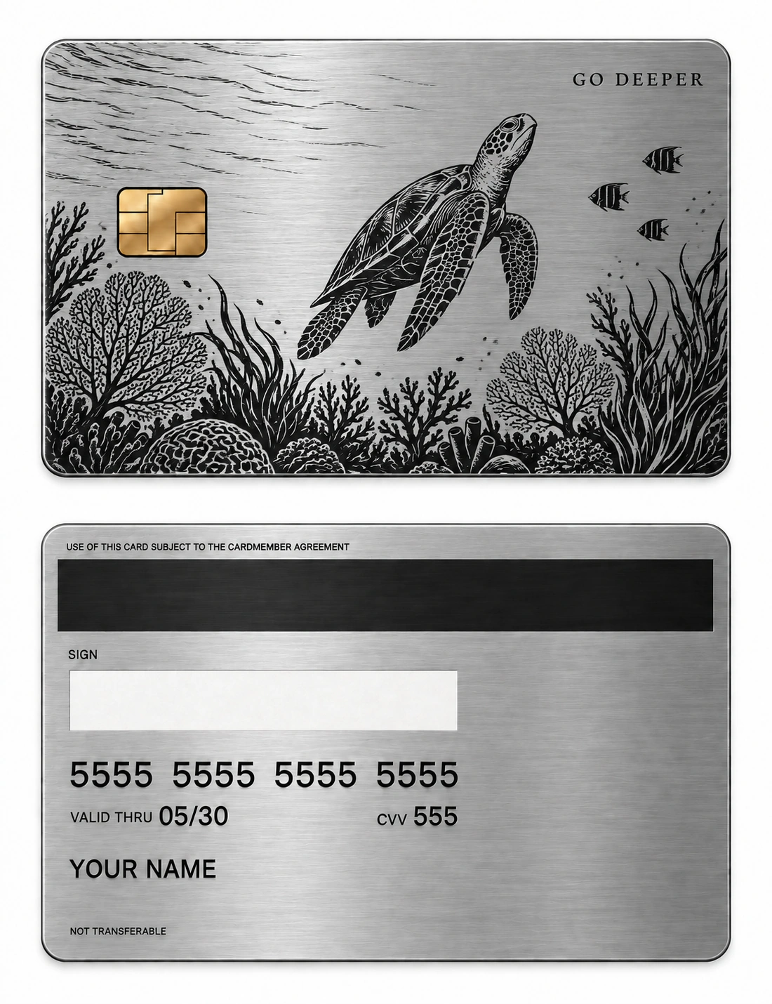 Reef Wanderer metal card
