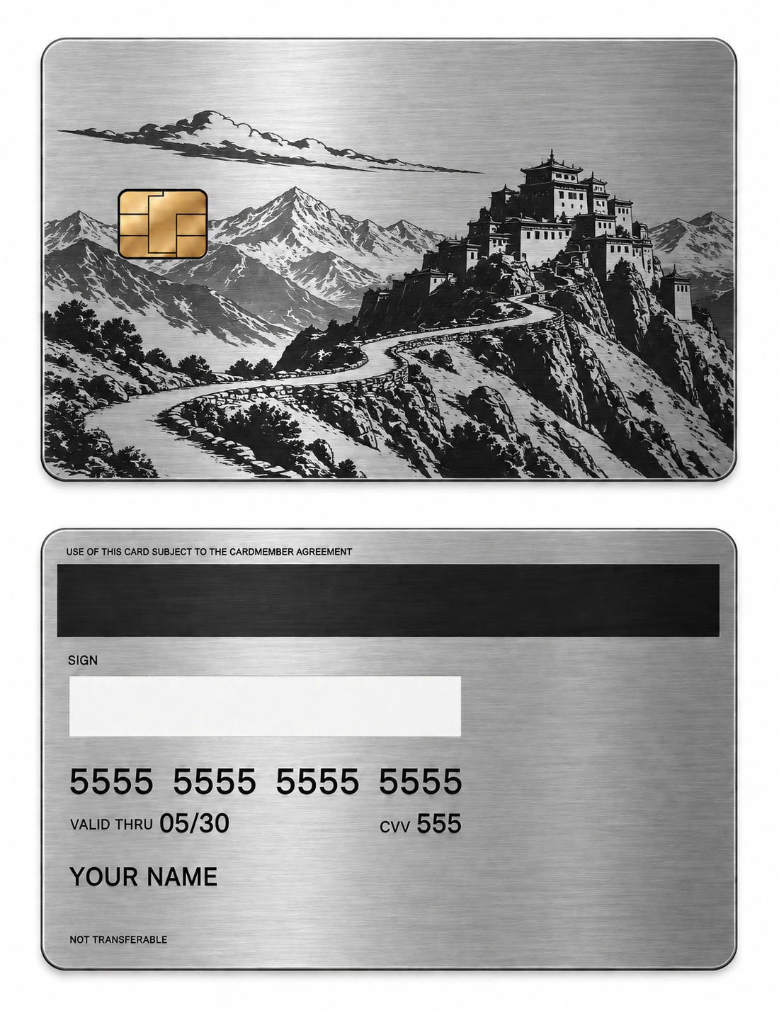 Mountain Sanctuary metal card