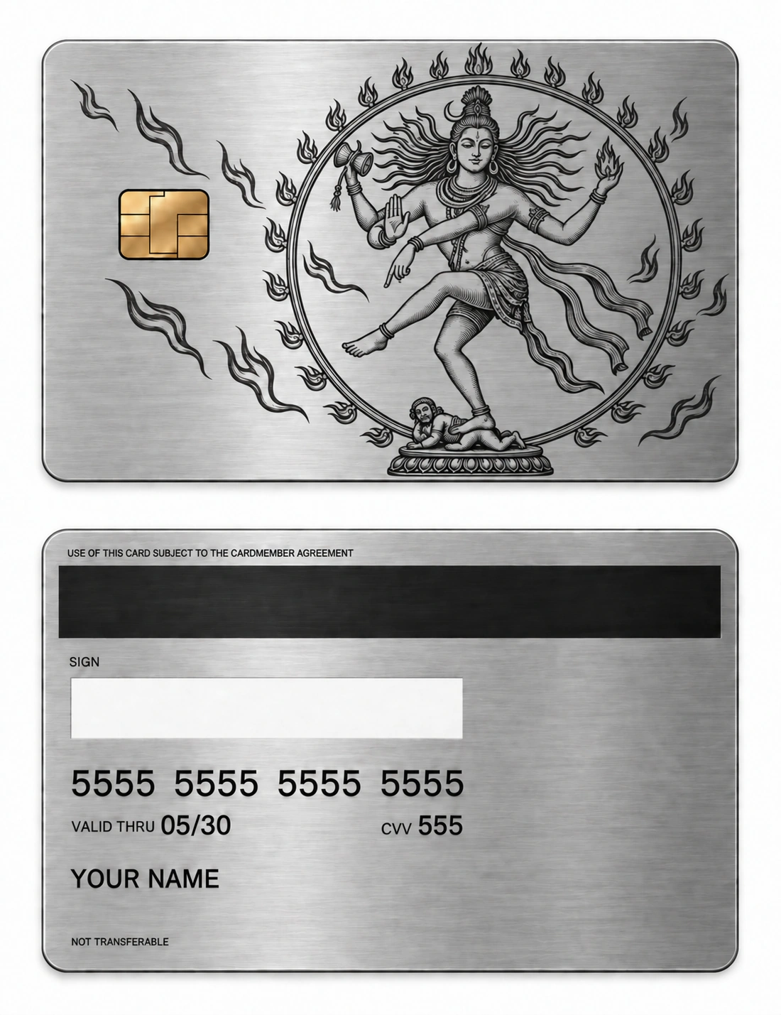 Dance of Time metal card