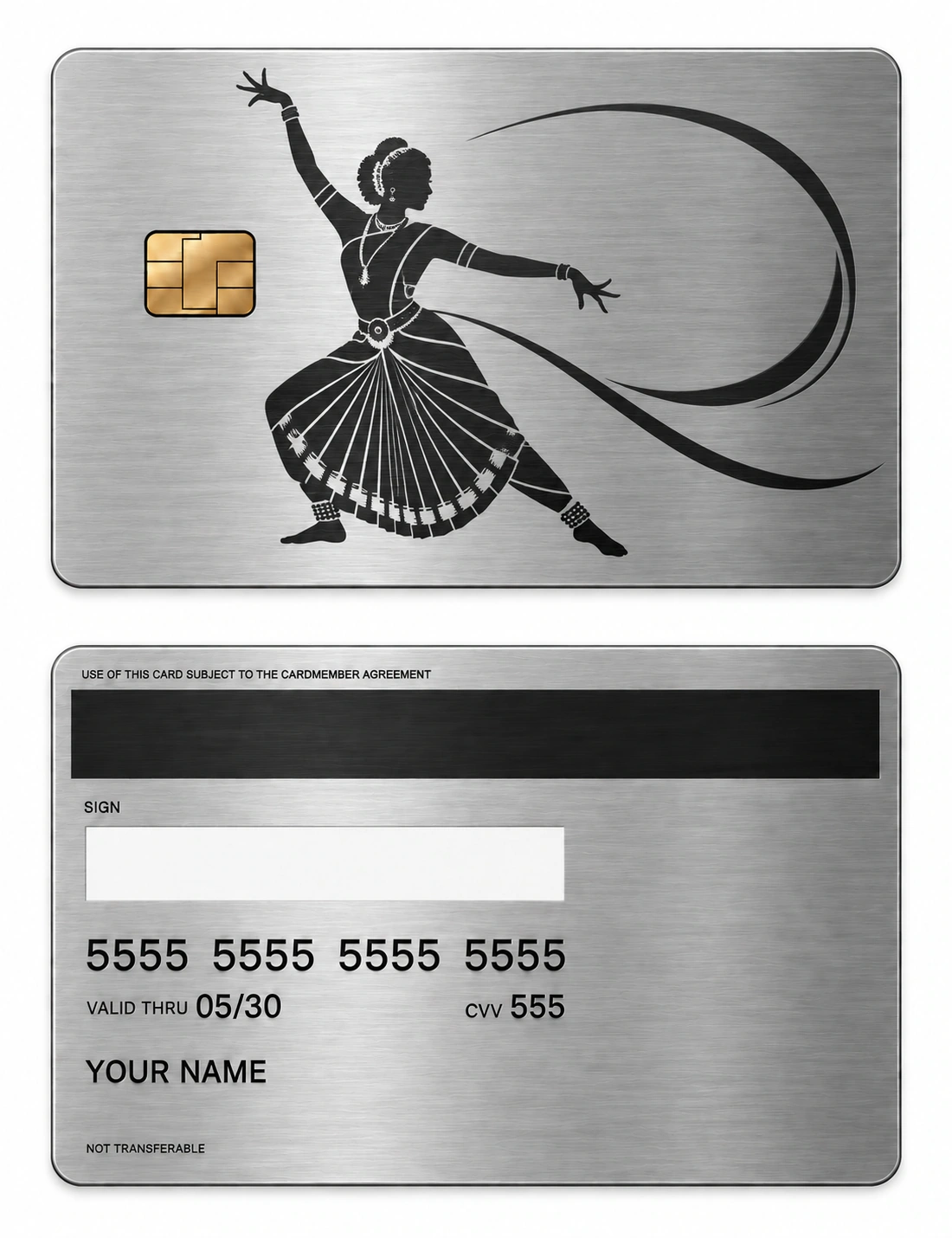 Gesture and Grace metal card