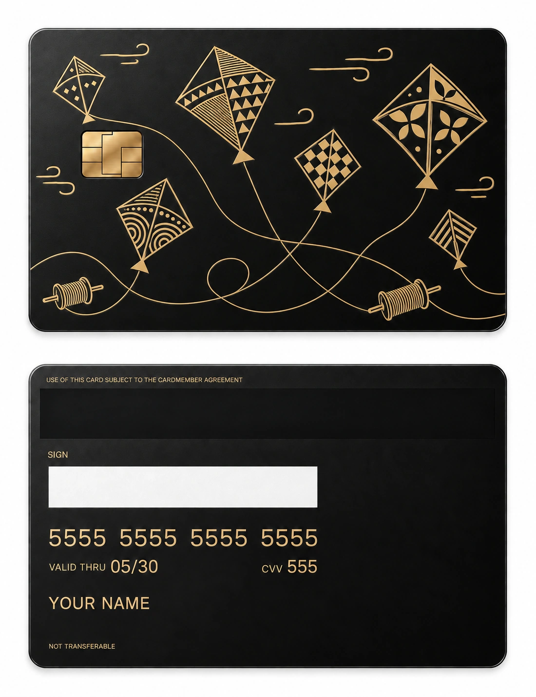 Kite Season metal card