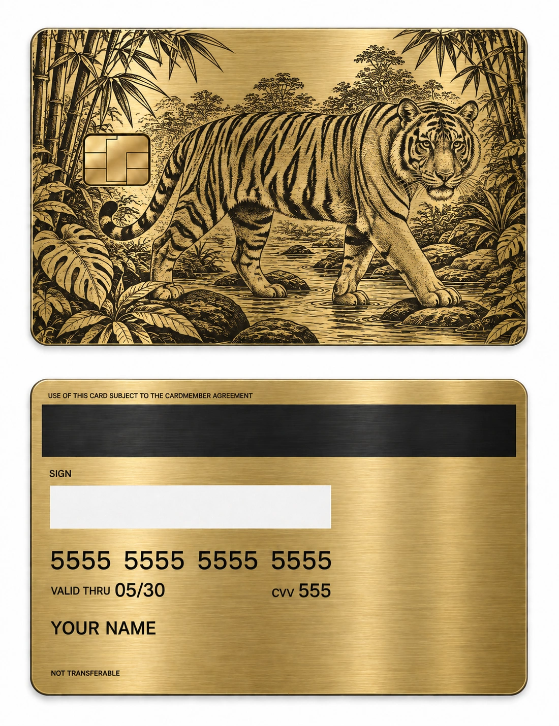 Forest Sovereign metal card