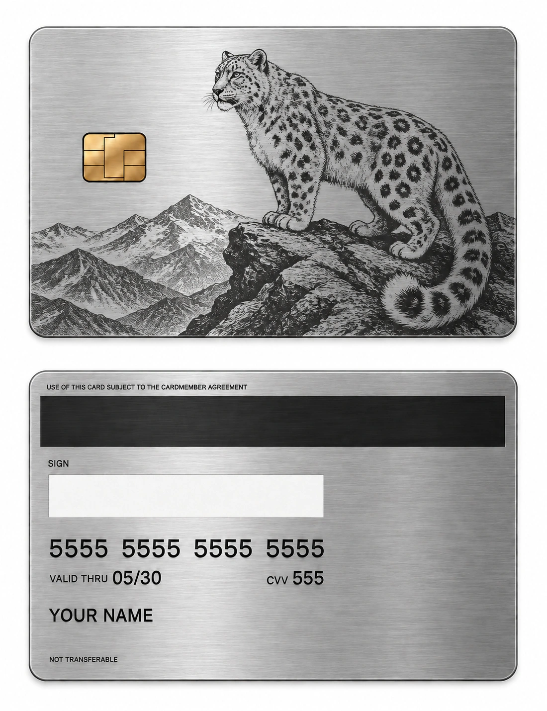 Snowline Ghost metal card