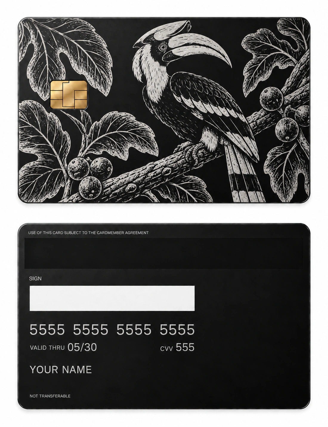 Hornbill Canopy metal card
