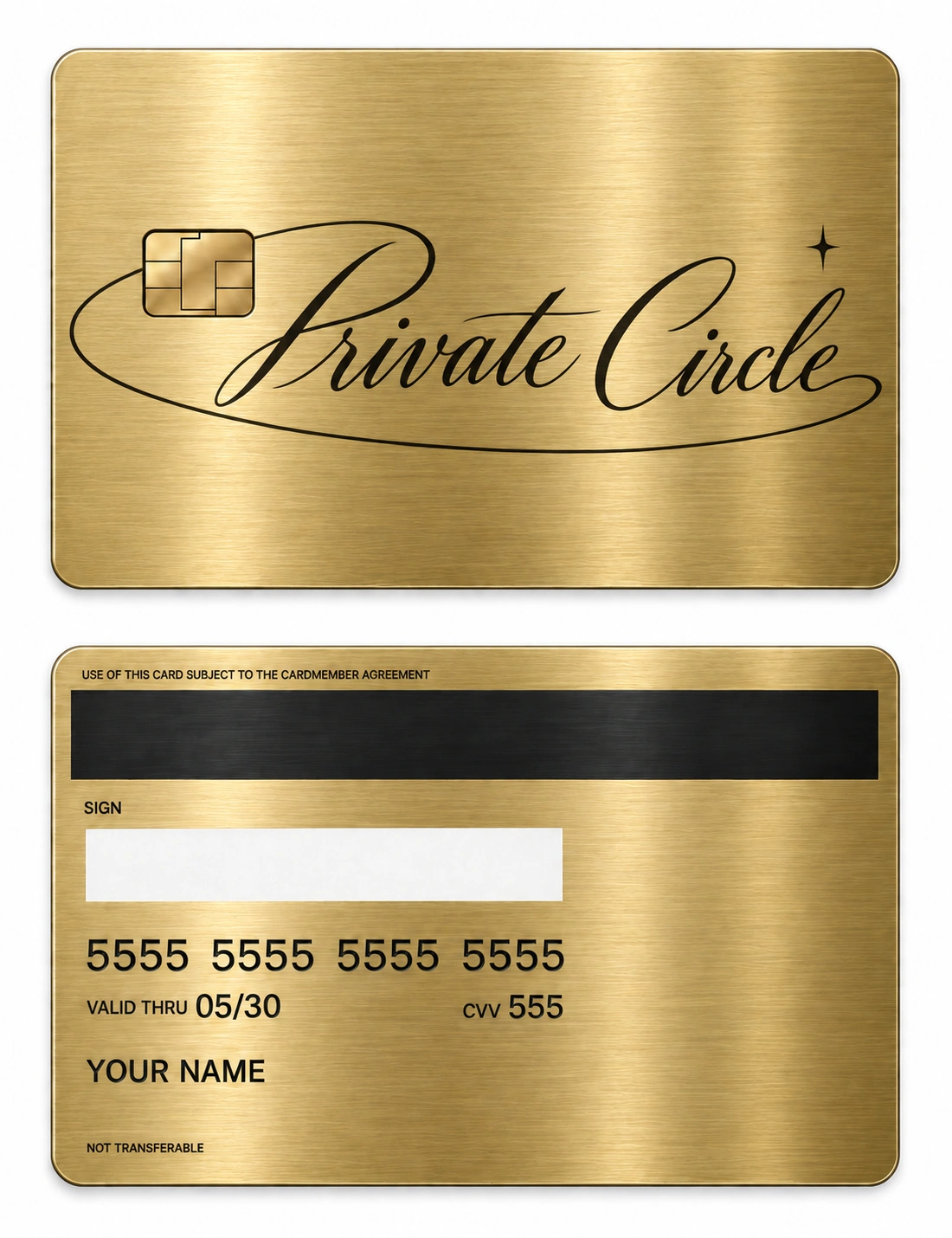 Private Circle metal card