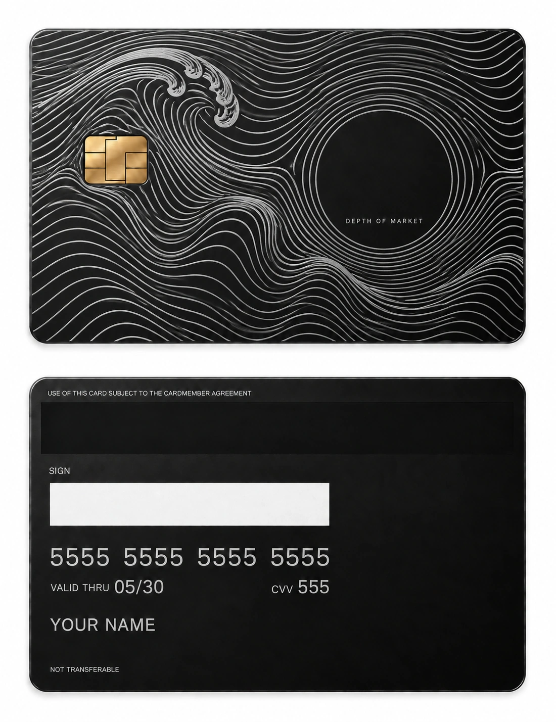 Depth of Market metal card
