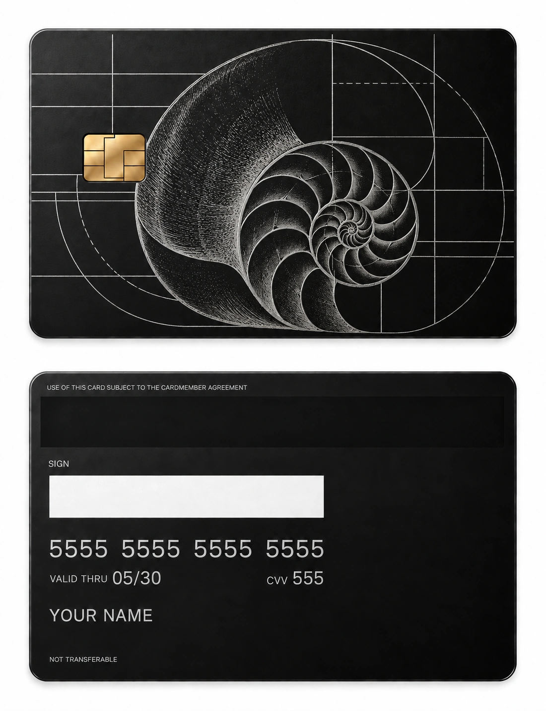 Natural Ratios metal card