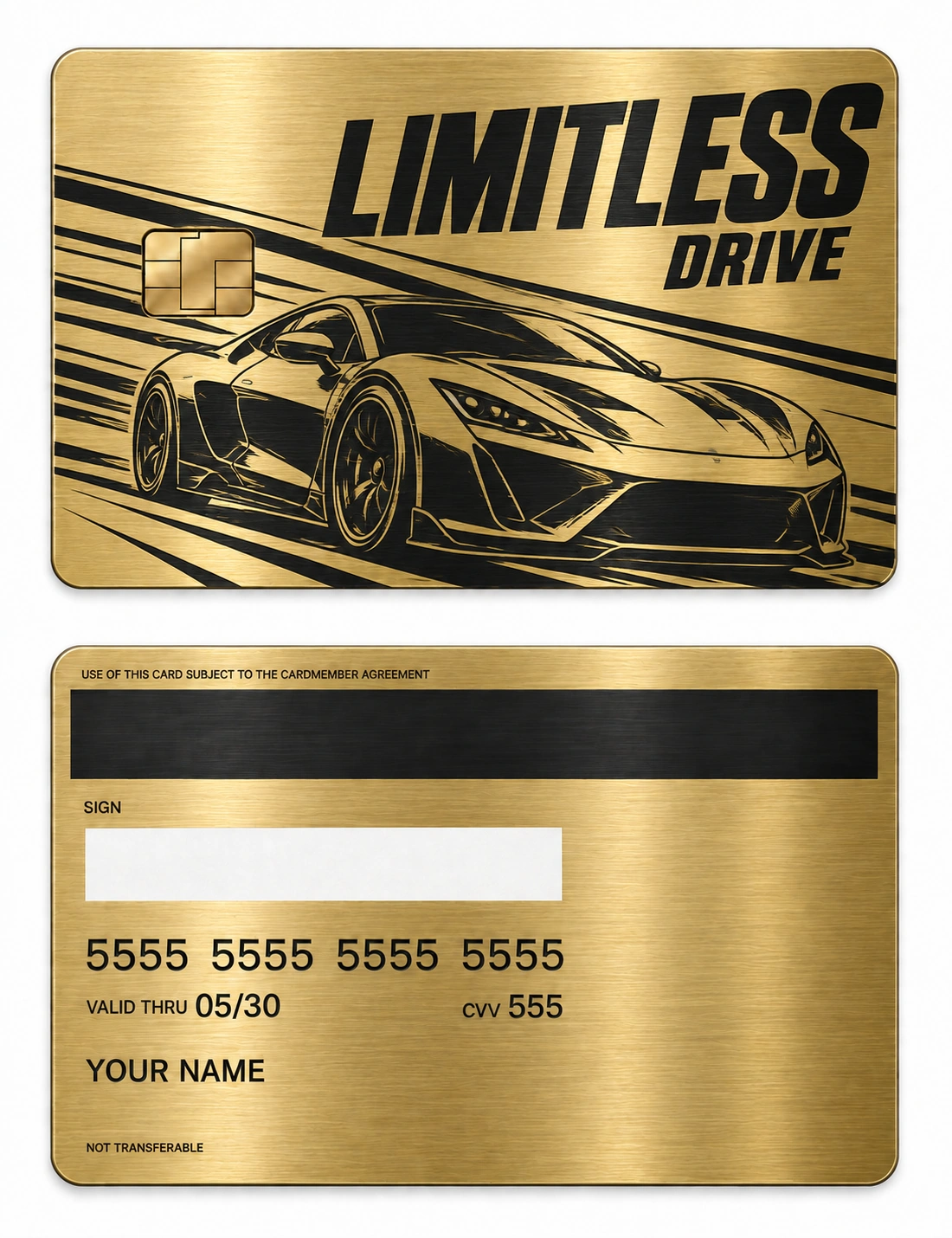 Limitless Drive metal card