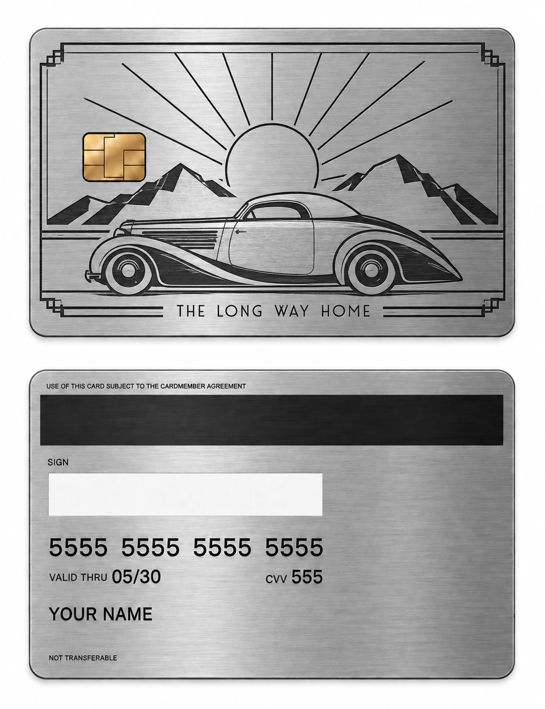 Deco Touring metal card