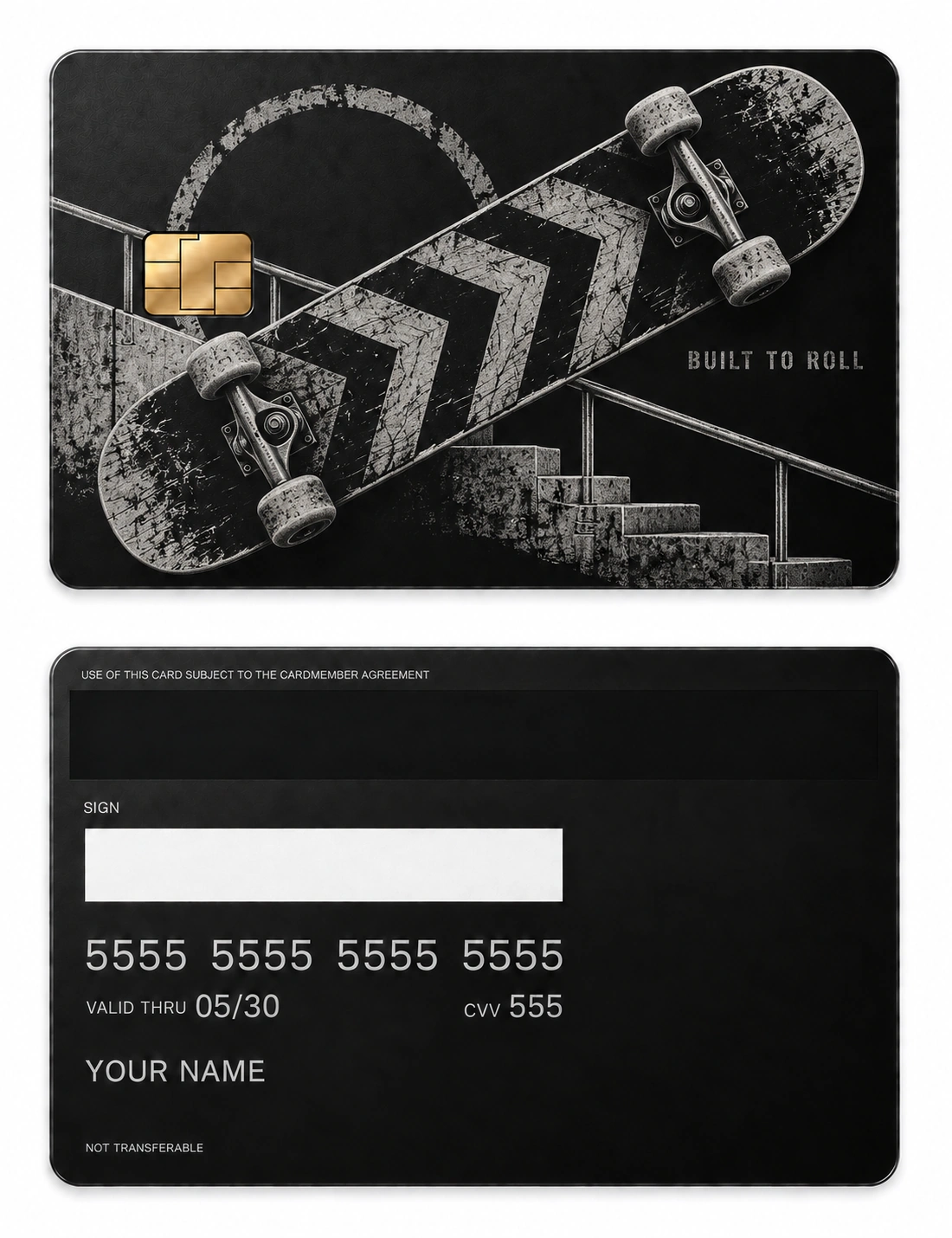 Steel And Concrete metal card