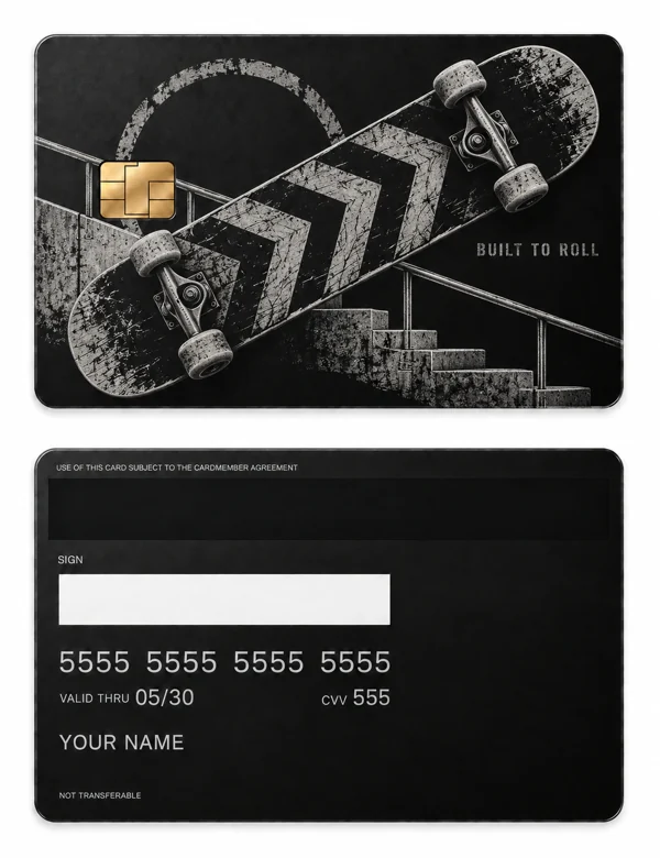 Steel And Concrete — Matte black stainless steel with silver engraving