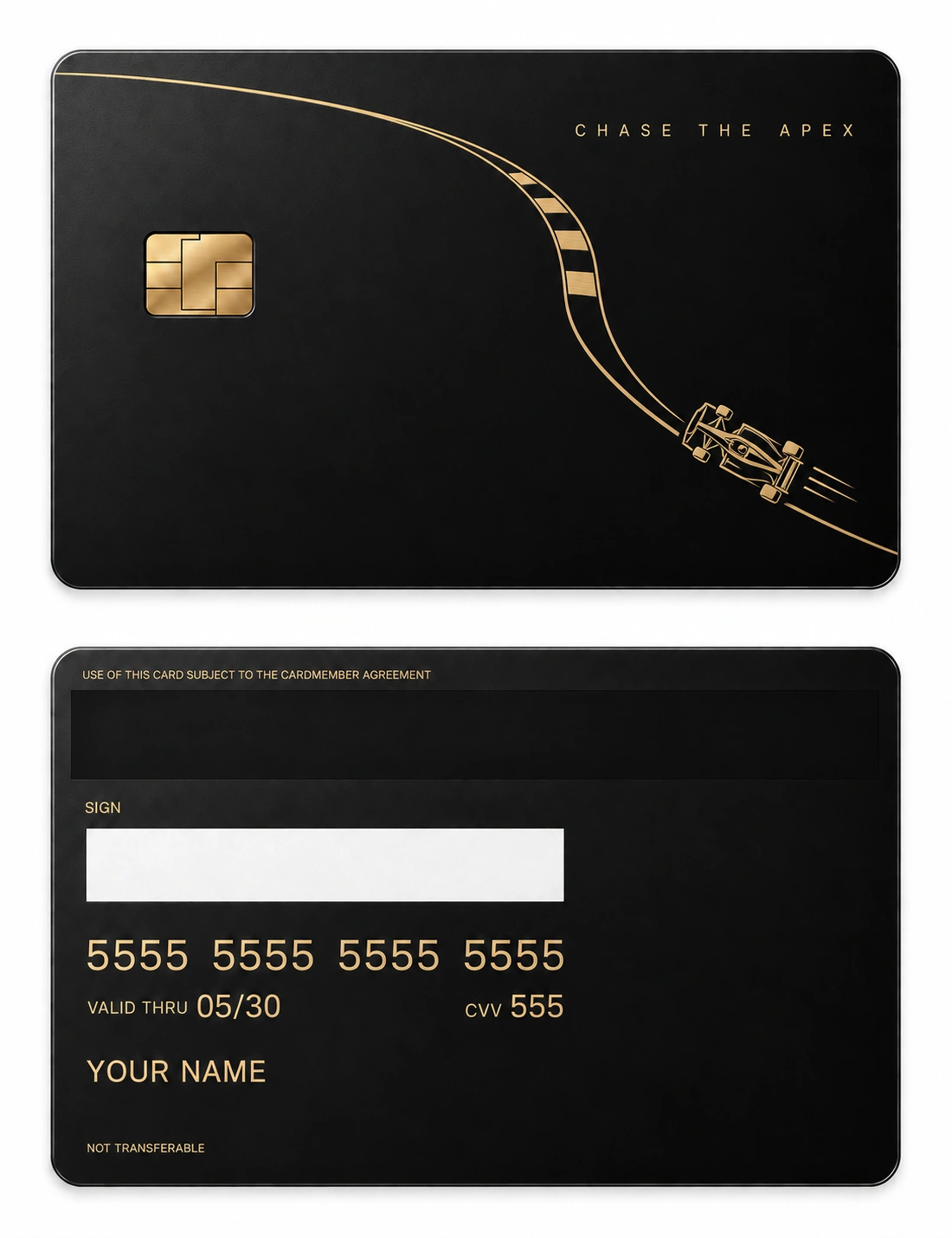 Apex Line metal card