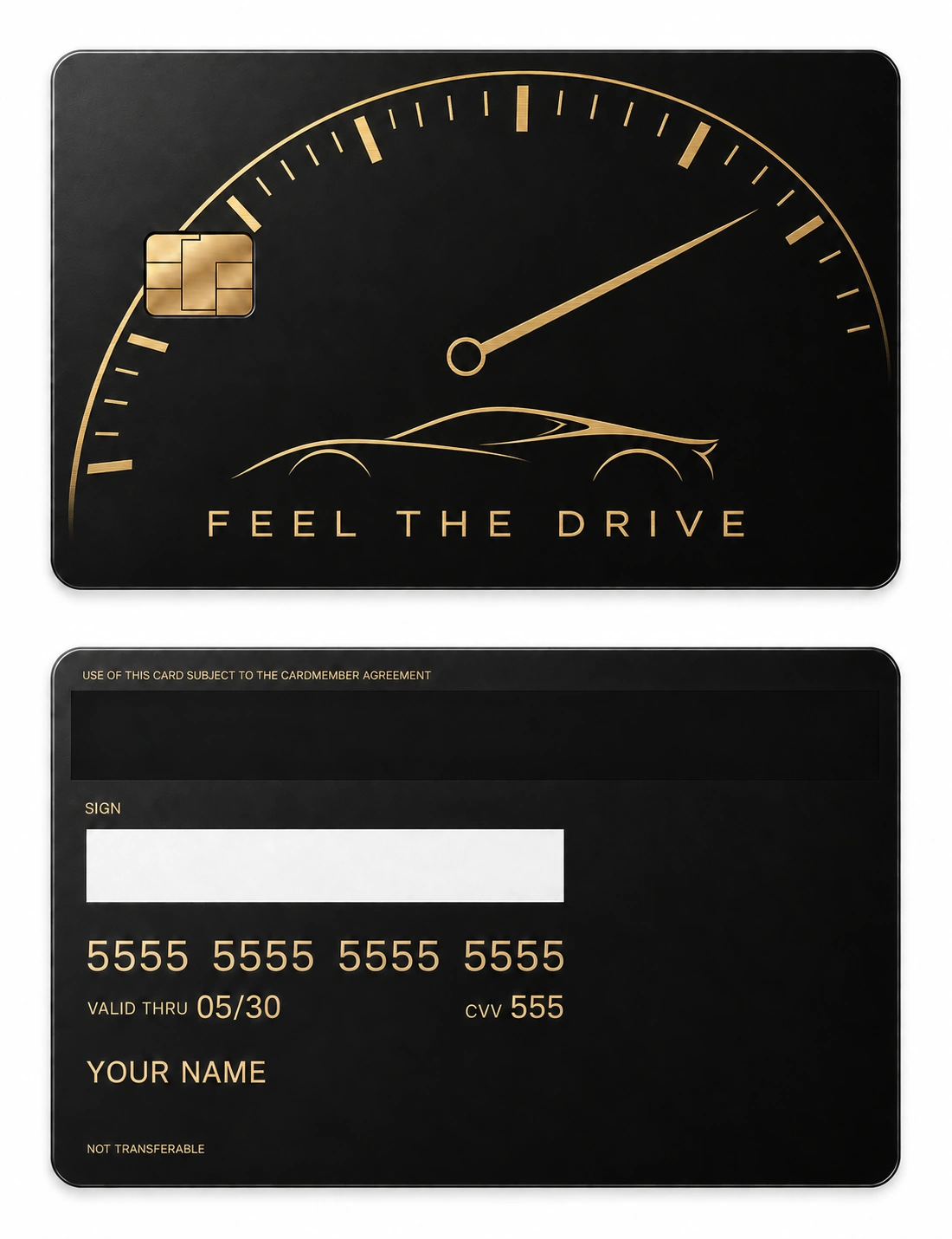 Redline Poetry metal card