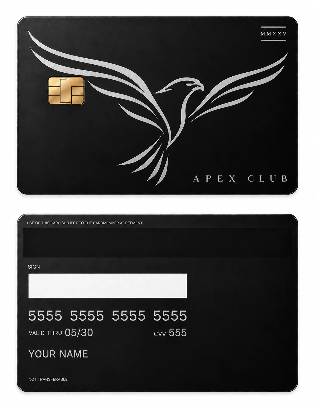 Apex Club metal card
