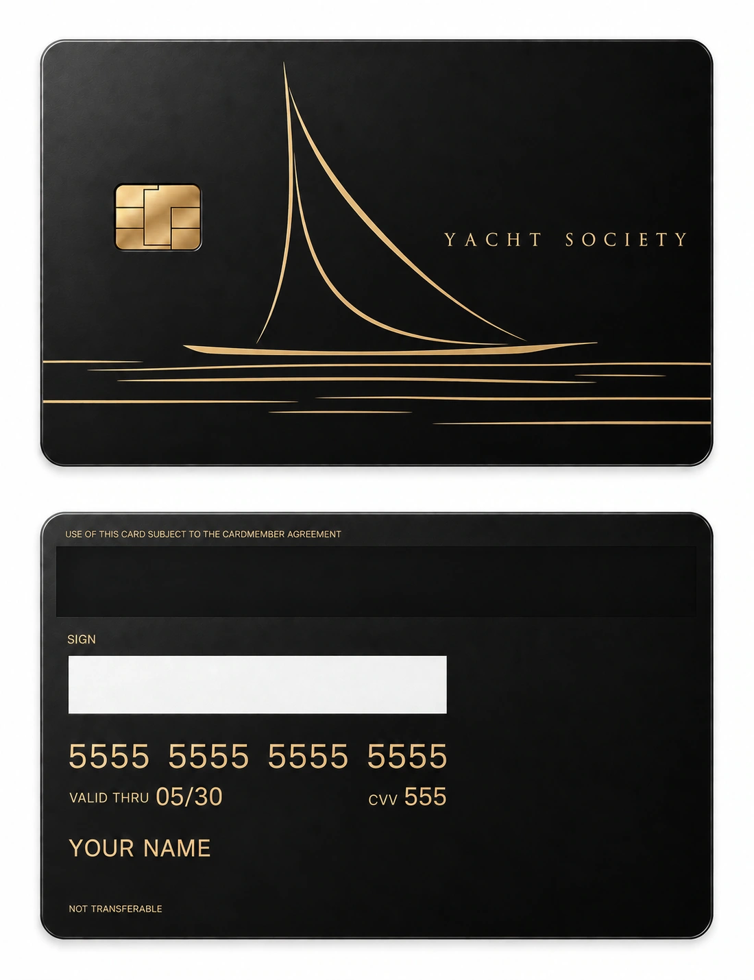 Yacht Society metal card