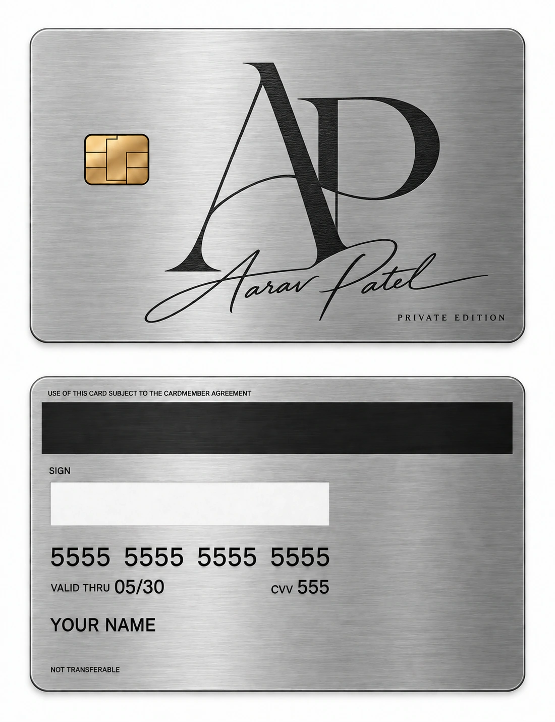 Prime Signature metal card