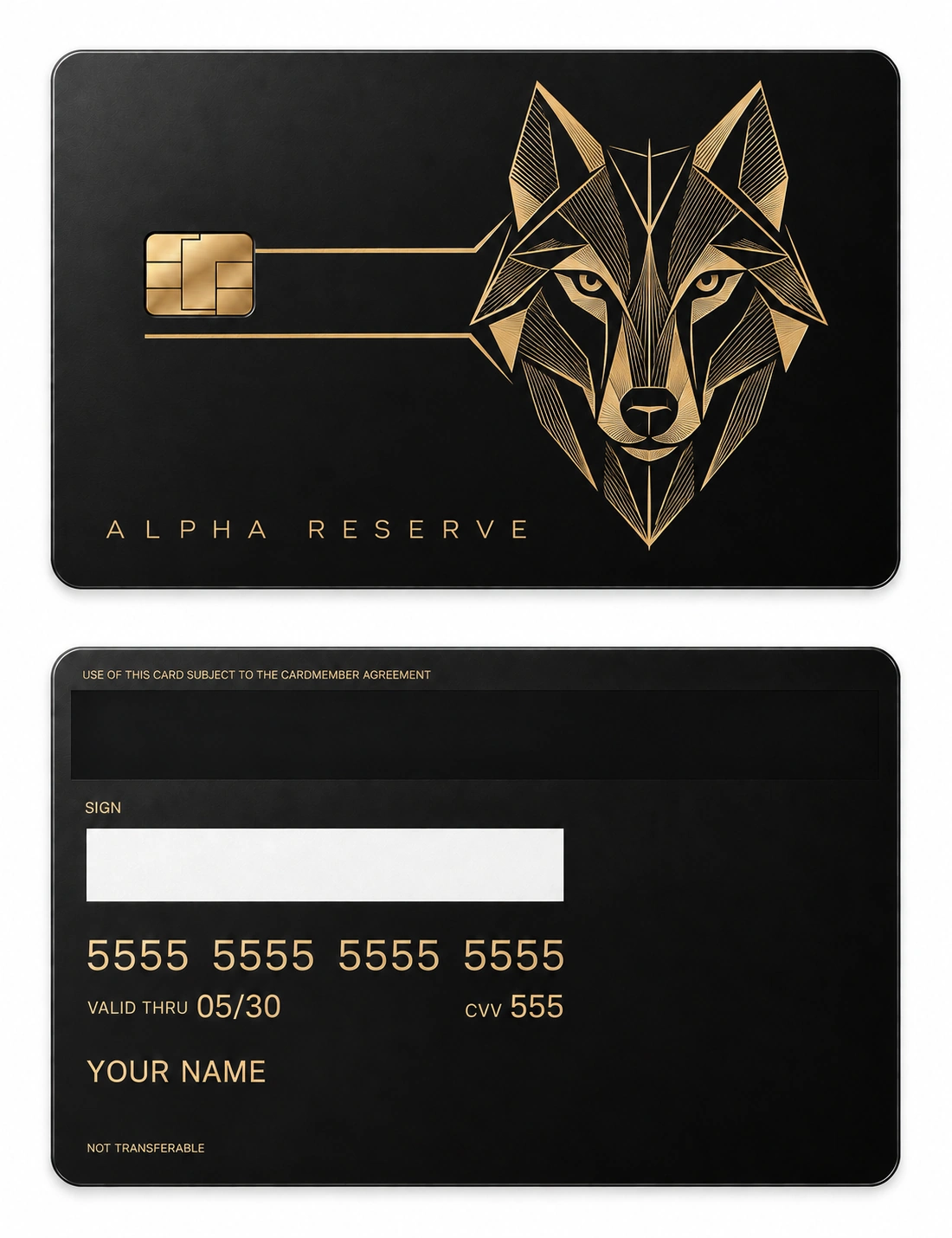 Alpha Reserve metal card