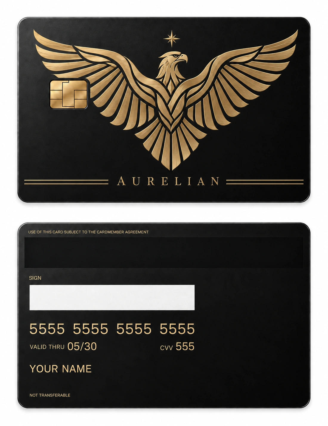Aurelian Crest metal card