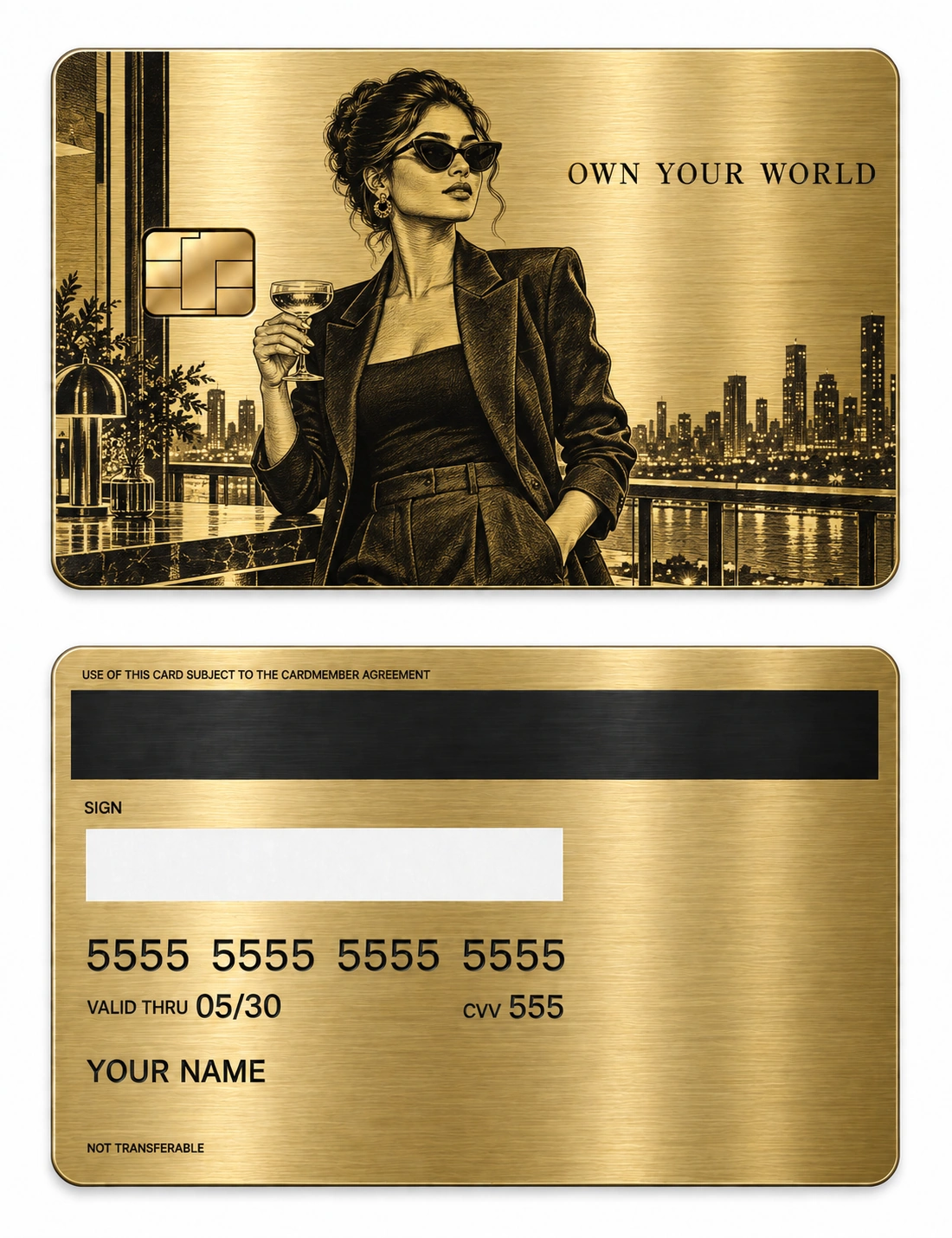 Lady Of Fortune metal card